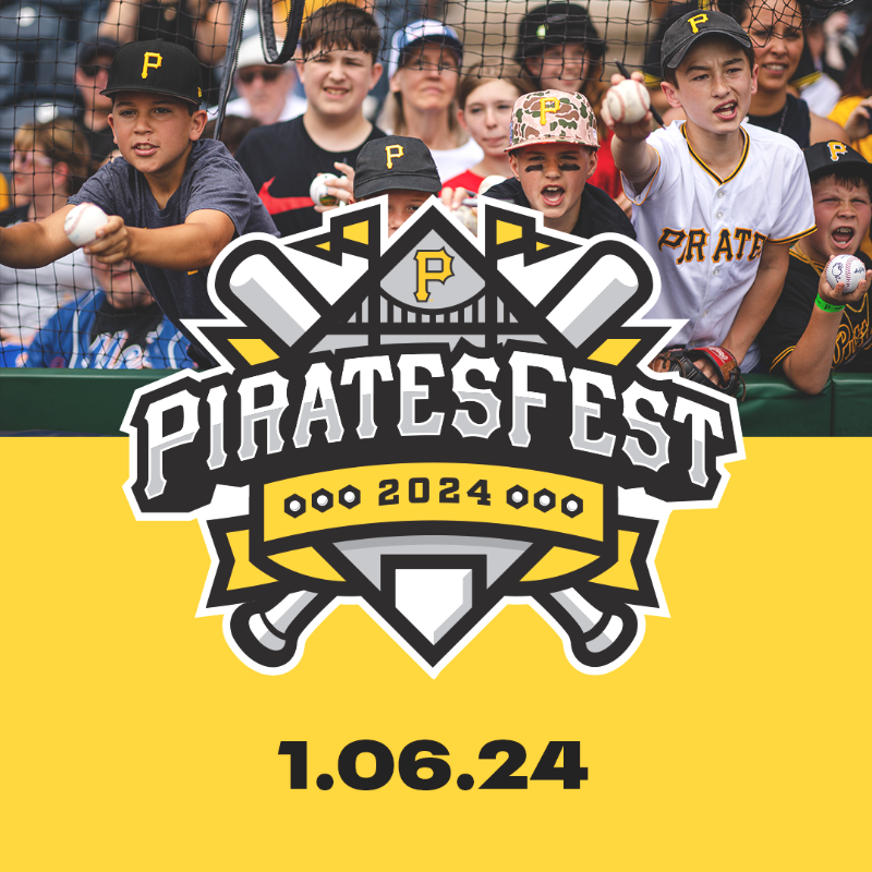 Pirates's tweet photo. PIRATESFEST IS BACK!

Come join us on Saturday, January 6 at the David L. Lawrence Convention Center for a day filled with family-friendly activities, including the chance to meet some of your favorite players!