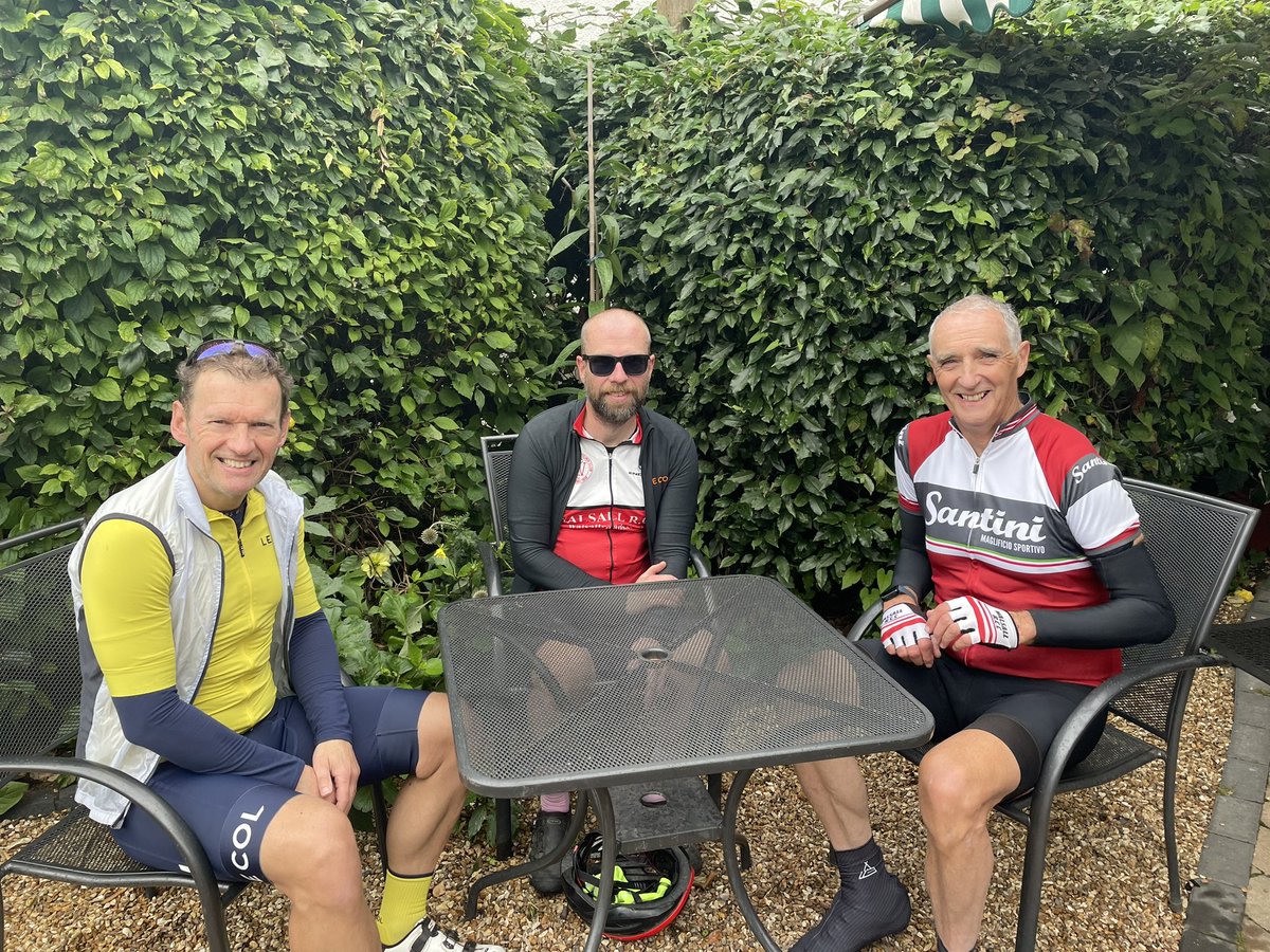 PaulGormanPODE's tweet photo. Three go to Belbroughton. Lovely new cafe, some new lanes and great company. What Saturday mornings are for. https://t.co/wnoPnzuFHi