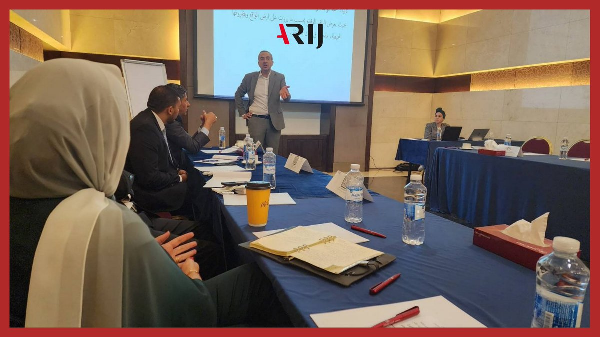 ARIJNetwork's tweet photo. 🔴بدأت اليوم الورشة الثانية حول قانون الجرائم الإلكترونية الأردني الجديد، المخصصة للمحامين/ات الأردنيين/ات.

ركز اليوم الأول على الصحافة الاستقصائية، قدمته مسؤولة التدريب والابتكار صفاء الرمحي، تبعه المدرب خالد خليفات بشرح وافٍ حول حق النقد في القانون ومعلومات حول القانون الجديد. https://t.co/fNRmvn8DVd