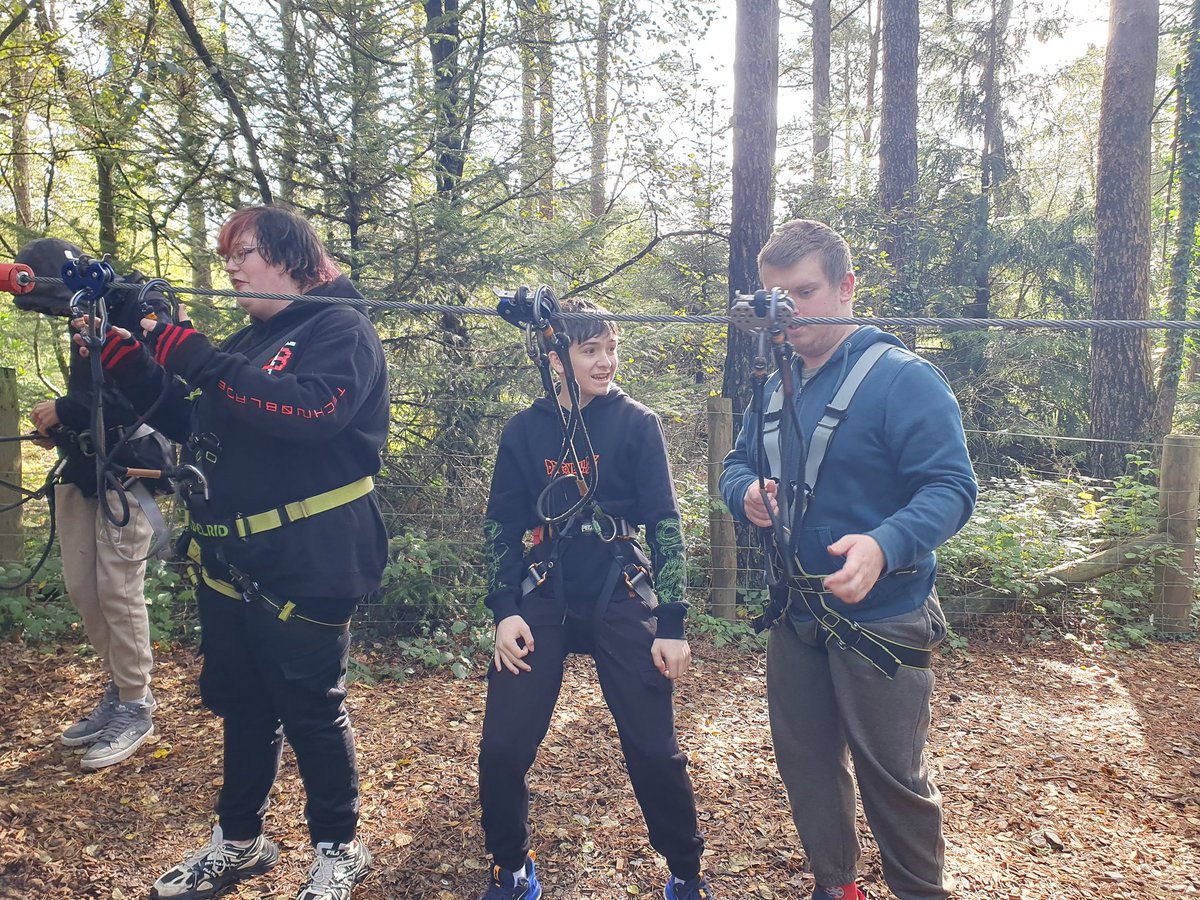 We went on a trip to Go Ape at Haldon Forest and completed the Treetop Challenge 🌳 and played some outdoor games! #trip #teambuilding #challenge #students