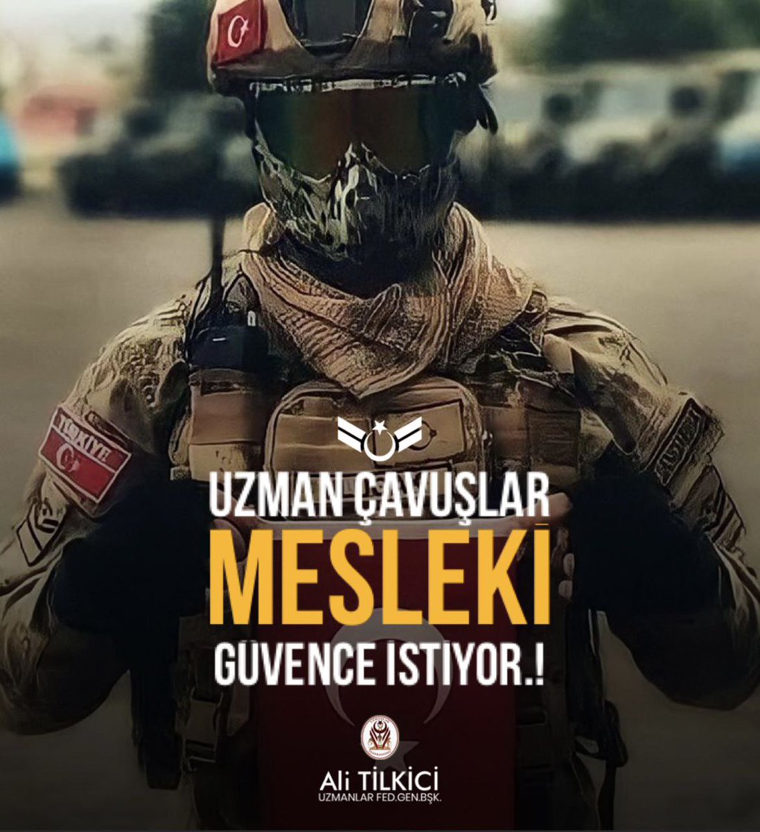 🇹🇷UZMAN ÇAVUŞLAR KADRO BEKLİYOR 
🇹🇷Kıdemler Rütbeden Sayılmıyor
🇹🇷Sağlık Yönemelikleri
🇹🇷Çalışma Yönetmeliği Yok
🇹🇷Nöbet Yönetmeliği Yok
🇹🇷Mesleki Güvence Yok
🇹🇷Atama Yönetmeliği Yok
🇹🇷Sicil Yönetmeliği Yok

Yokda yok 
<a href="/alitilkici38/">Ali Tilkici 🇹🇷</a> 
#UzmanÇavuş