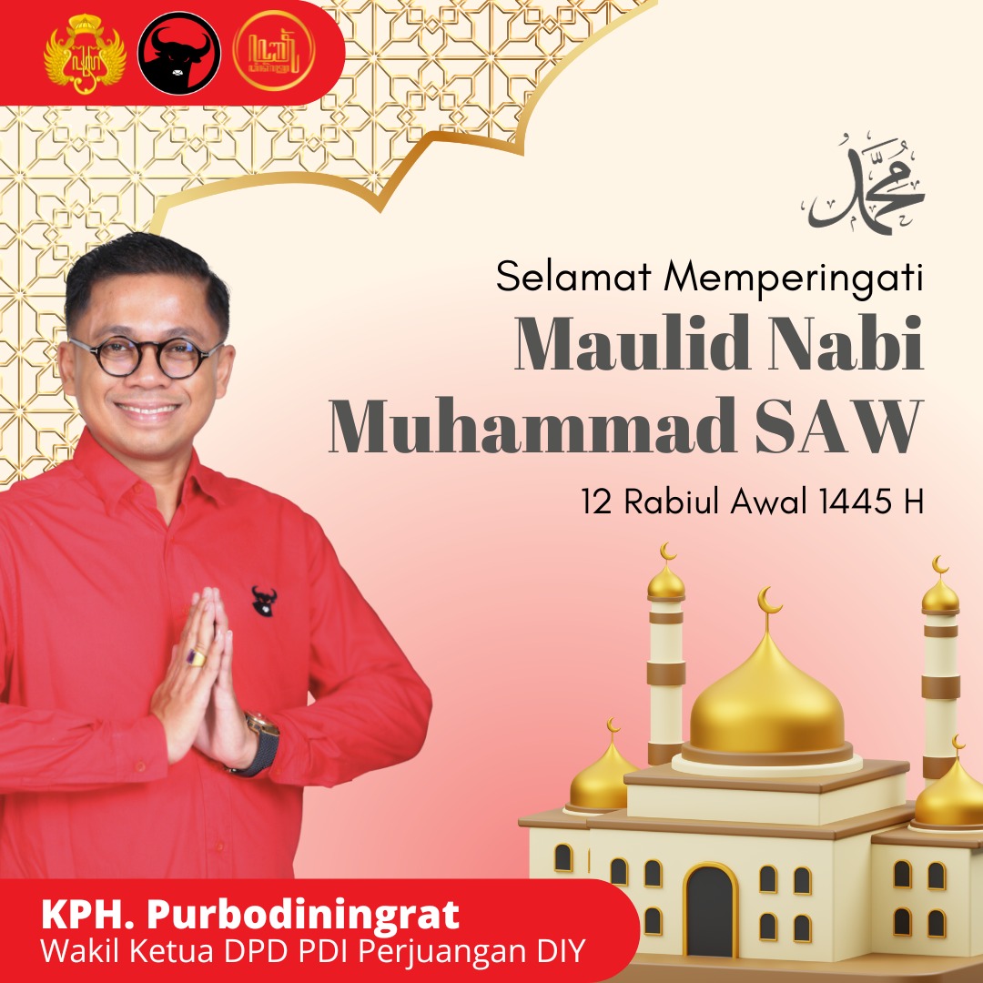 kph_sleman's tweet photo. Selamat Memperingati Maulid Nabi Muhammad SAW

12 Rabiul Awal 1445 H

KPH. Purbodiningrat https://t.co/rXWWqR1G8G