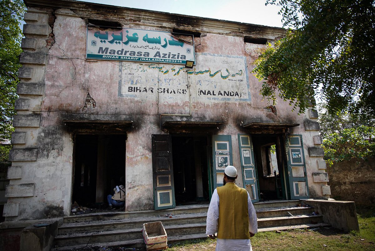 meerfaisal01's tweet photo. Bihar government has given assistance of Rs 30 crore for the reconstruction of Madrasa Azizia, which was set ablaze by the Hindutva mob on March 31st.

For this story, I traveled from Delhi to Bihar Sharif. #SupportIndependentJournalism

Photos: @meerfaisal01

#MadrasaAzizia https://t.co/BLNOcTPQdF