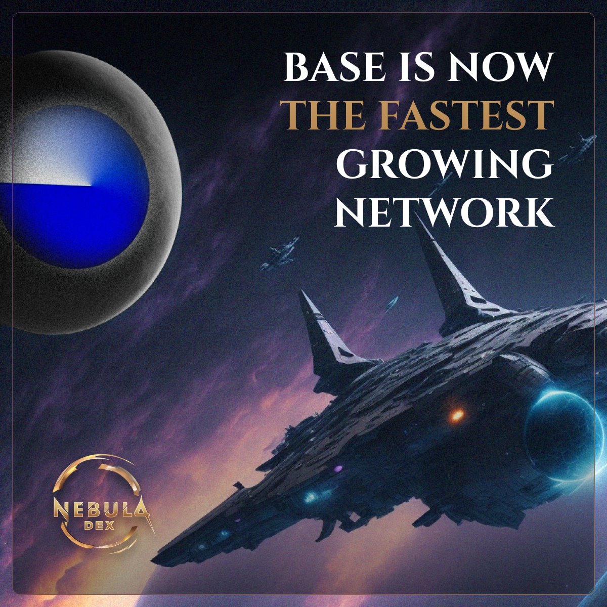 nebuladex's tweet photo. BASE is currently the most hyped ecosystem! 🌐
Facts prove it 👇

1️⃣ Over 1 million users! 🚀
2️⃣ $336 million TVL 💰
3️⃣ Coinbase support! 📈
4️⃣ Potential airdrop opportunity 🪂

Join us in the BASE, before it’s too late! 🌟 https://t.co/76GLuJAJGE