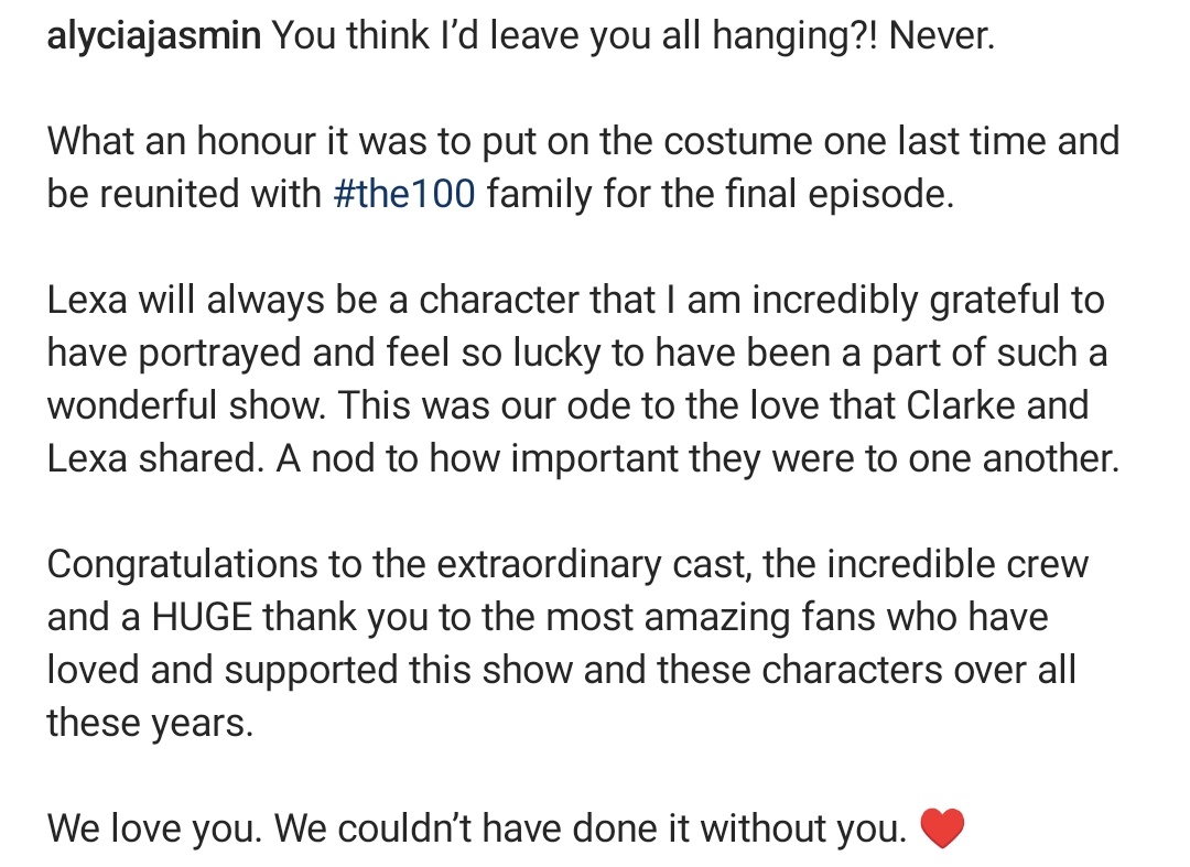 AccessThoughts's tweet image. Alycia left her vacations early, flew to Vancouver to film herself as an alien god, made sure no one saw her, just to make an horde of lesbians happy. Never question what lexa means to her. 

NEVER FORGET LEXA