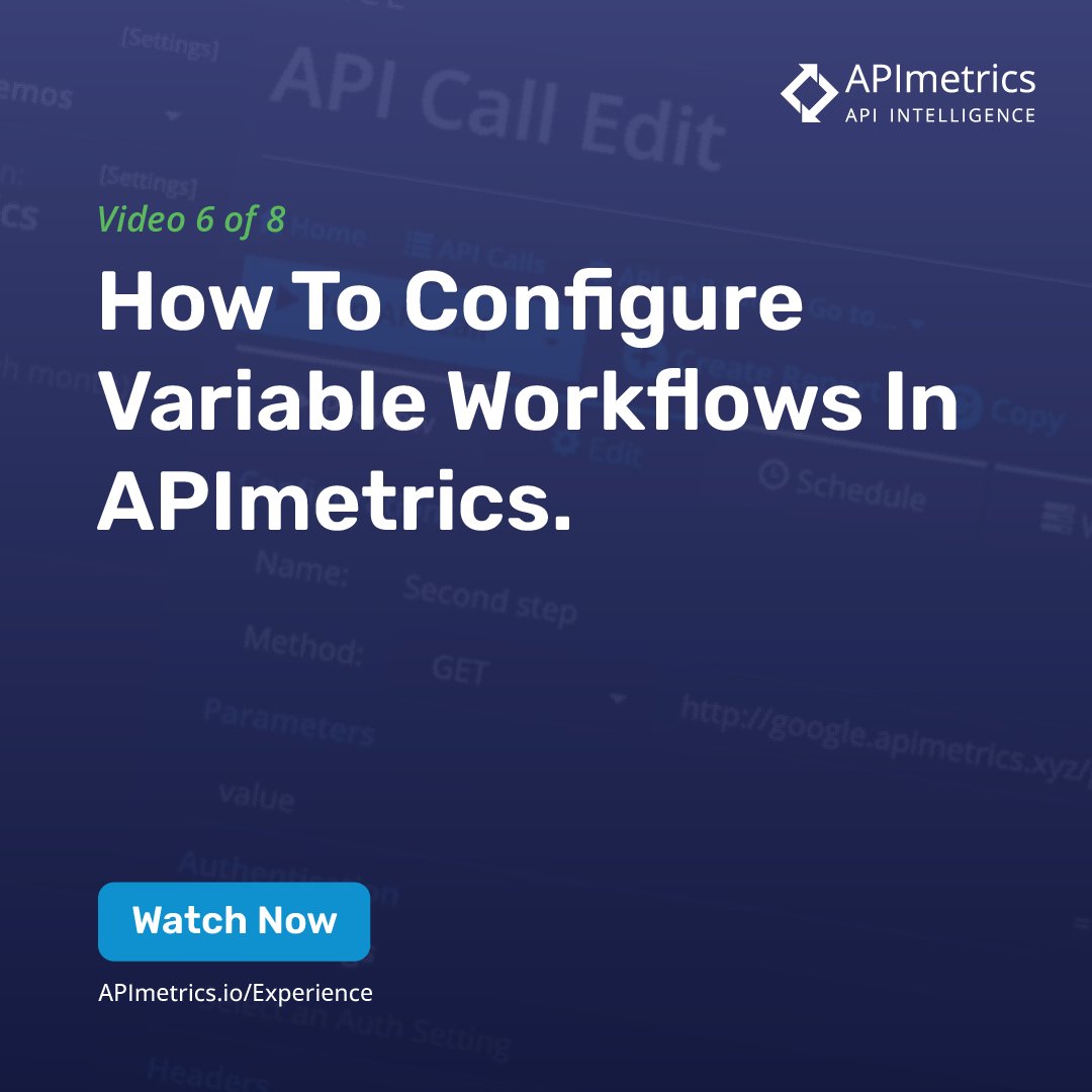apimetrics's tweet image. Learn more about configuring variable workflows in APImetrics. #itassetmanagement #developerproductivity #developerresources
Watch The Full APImetrics Experience
hubs.li/Q022h_Zz0
