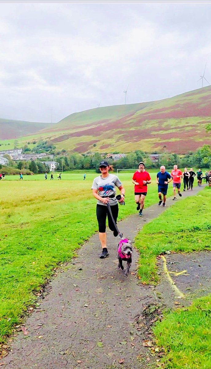 IsaMary2021's tweet photo. We ran at the new @aberfields_ parkrun today.  What a lovely event with beautiful scenery.  As you can see, I won!! That’s because I’m #superfast 😜😂😂❤️❤️ #IsaMary  #Aberfields #parkrun #WALES 🏴󠁧󠁢󠁷󠁬󠁳󠁿 https://t.co/vkTn7J2rcd