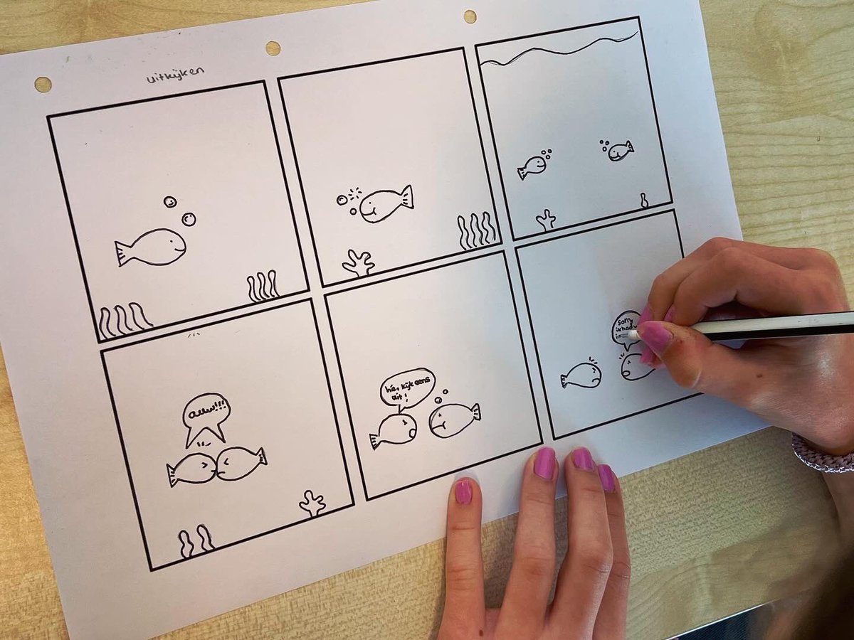 Op pad als werelddocent strip- en cartoontekenen voor <a href="/Semko_onderwijs/">Semko</a>. Kinderen onderdompelen in de wonderlijke wereld v.d. tekenaar. Op basisscholen door heel Friesland. “Wow, kijk dan! Meester ik kan WEL tekenen!” SMILE! #tekenen #lesgeven #striptekenen #comic #artclass #semko