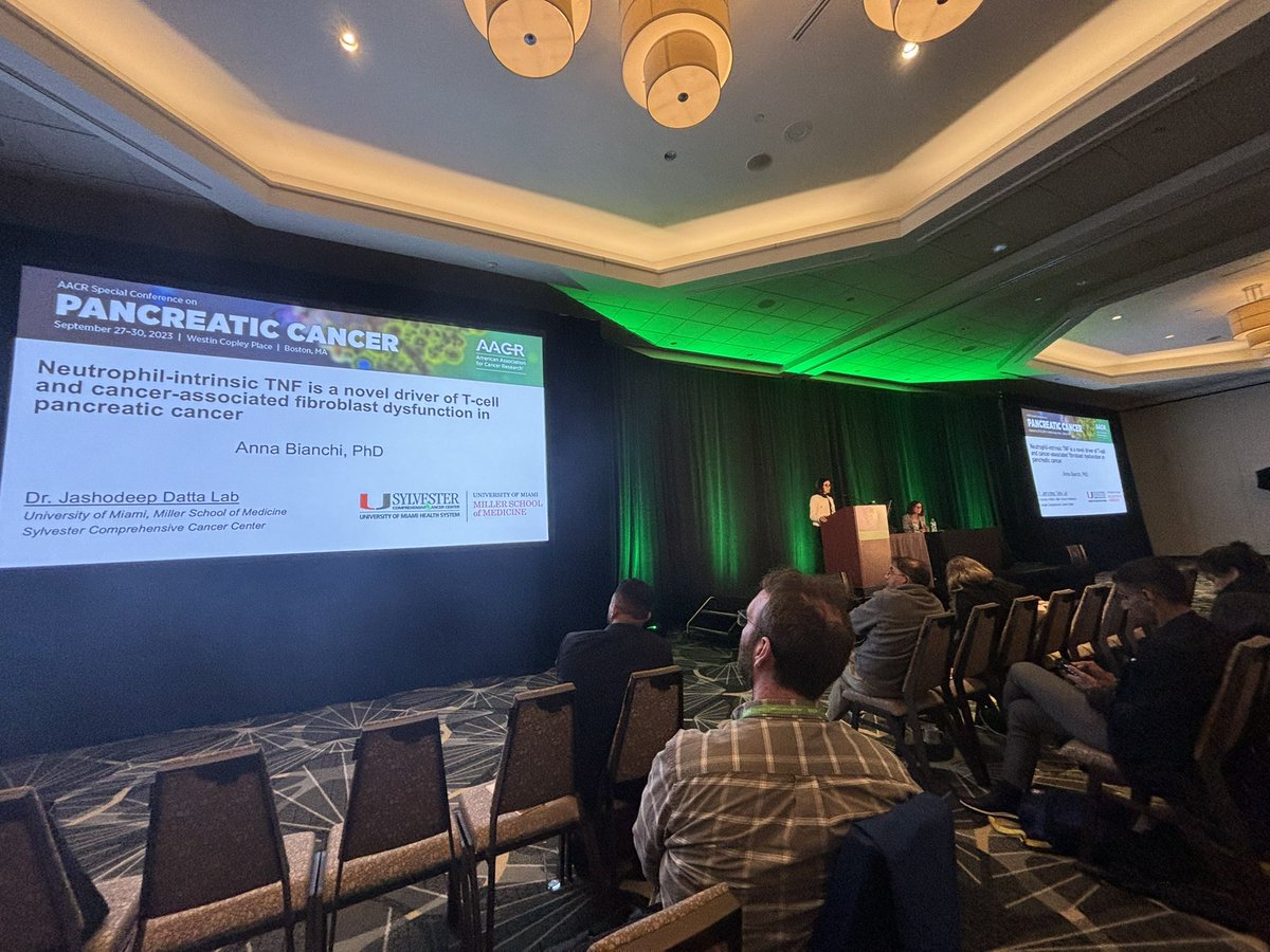 Omid Hajihassani (@omidhhassani) on Twitter photo Congratulations to <a href="/anna_bianchi22/">Anna Bianchi, PhD</a> from our collaborator lab in <a href="/DrJashDatta/">Jash Datta, MD</a>'s group! Your presentation on the role of Tnf and immune therapy against PDAC was well done!
#AACRPan23
<a href="/winterlab8/">winter_lab</a> Congratulations to <a href="/anna_bianchi22/">Anna Bianchi, PhD</a> from our collaborator lab in <a href="/DrJashDatta/">Jash Datta, MD</a>'s group! Your presentation on the role of Tnf and immune therapy against PDAC was well done!
#AACRPan23
<a href="/winterlab8/">winter_lab</a>