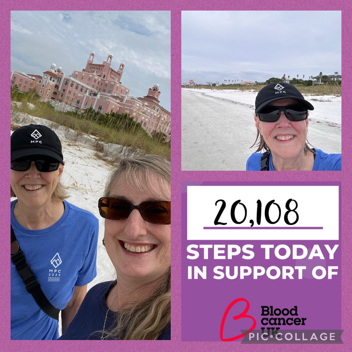 #moonrostepchallenge #peakermeetup Great to get in steps with another Peaker. She got to experience our 🔥🥵☀️suppose to be fall temps.😂👍20,108 steps along one of FL beautiful beaches.