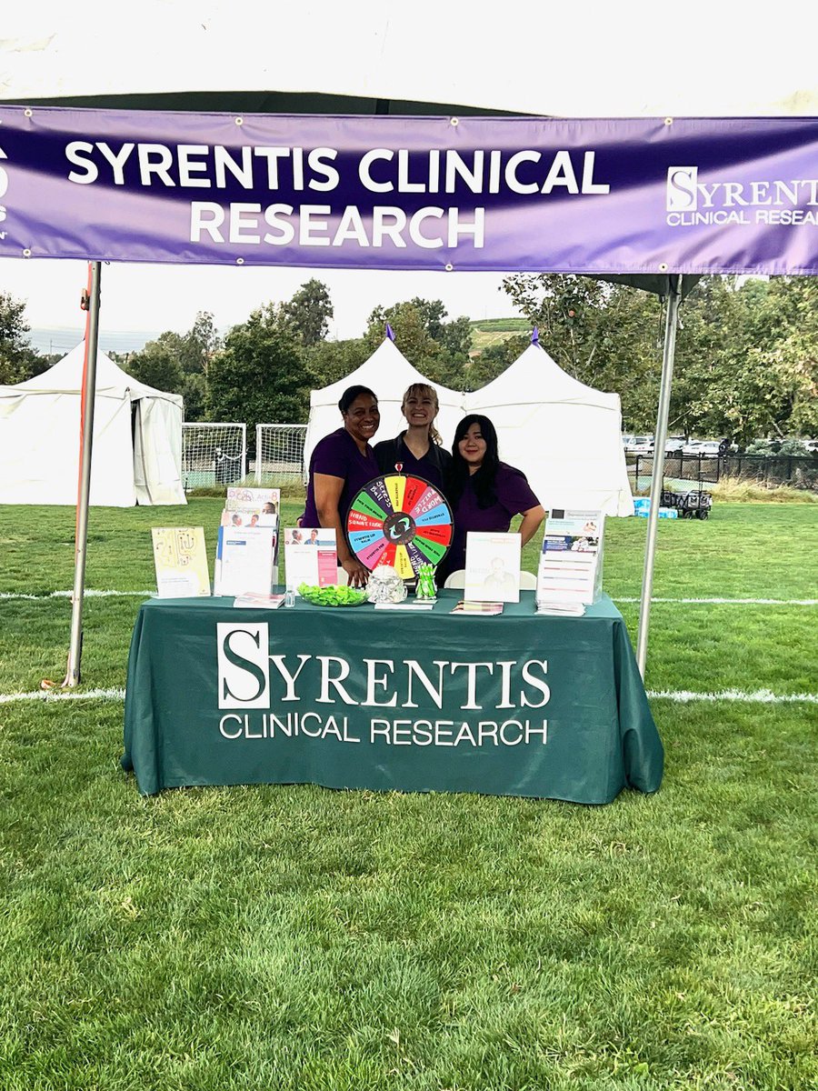 Syrentis1's tweet photo. It's a beautiful day here at the Walk to End Alzheimer's. 💜 Come join us in the fight to end Alzheimer's! 💜 We are the Sendero Field in Mission Viejo. We hope to see you. #SyrentisClinicalResearch #Walk2EndAlz #FightAgainstAlzheimers #StopALZ https://t.co/PESVGOXKYh