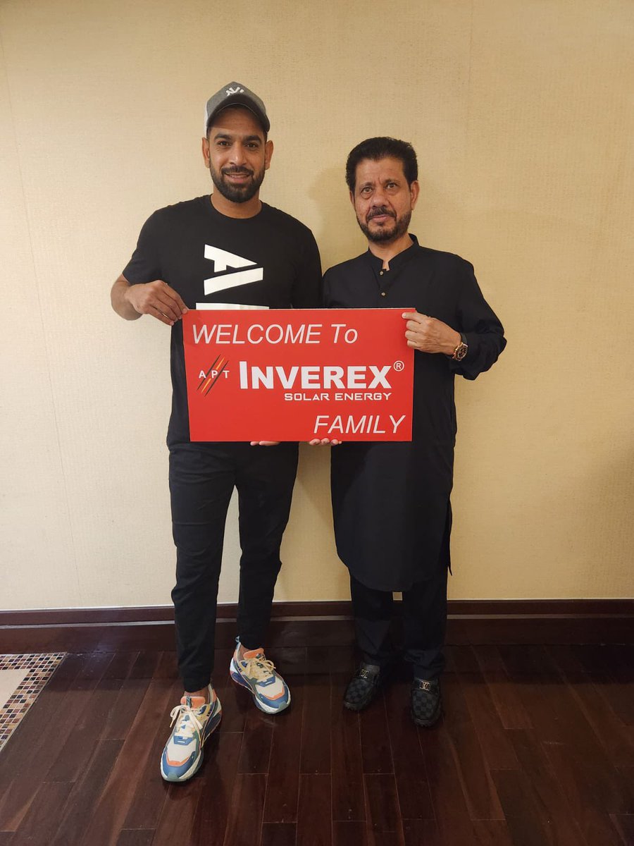 Muhammad Zakir Ali (@mzakirali914) on Twitter photo Welcome to <a href="/InverexSolar/">Inverex Sports</a> Family, The Powerhouse of Pace Haris Rauf Official
More Update Coming Soon.
#Inverex #HarisRauf Welcome to <a href="/InverexSolar/">Inverex Sports</a> Family, The Powerhouse of Pace Haris Rauf Official
More Update Coming Soon.
#Inverex #HarisRauf
