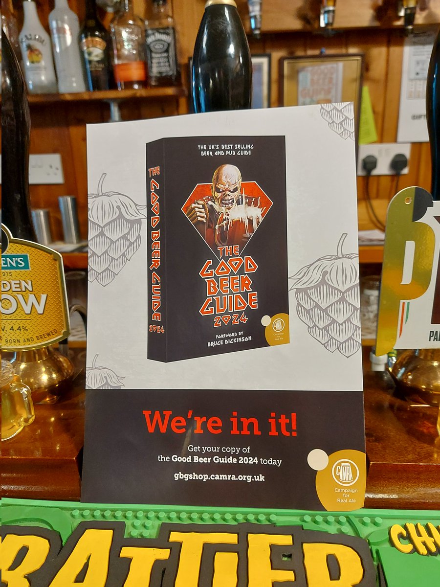 GeorgesGnosall's tweet photo. We're in The @CAMRA_Official Good Beer Guide again π #GBG2024 #GoodBeerGuide2024 #Gnosall #Staffordshire #RealAle #RealCider #Micropub https://t.co/jhLZQVUfyP