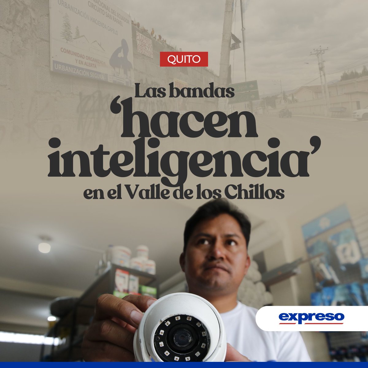 Los moradores del barrio Dean Bajo, sector Valle de los Chillos, tienen permanente vigilancia, pero no de las autoridades, sino de grupos delictivos que rondan el sector para identificar viviendas o locales que serán sus blancos.

Lee más 👉🏼 bit.ly/3ZAJvOq