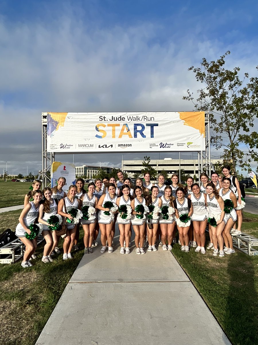 Annual support of St. Jude’s and all they do for Pediatric Cancer Awareness🎗️ <a href="/cedarparkcheer/">cedar park cheer</a> <a href="/CoachQCPProud/">Coach Q</a> @CPHS_TWolves @LISD_AD