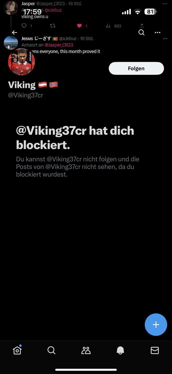 Wie löst man am ehesten Meinungsverschiedenheiten 🌚 <a href="/Viking37cr/">Viking 🇦🇹🇳🇴</a> genau einfach blocken weil man zu dumm ist um zu verstehen was der gegenüber sagt ☠️