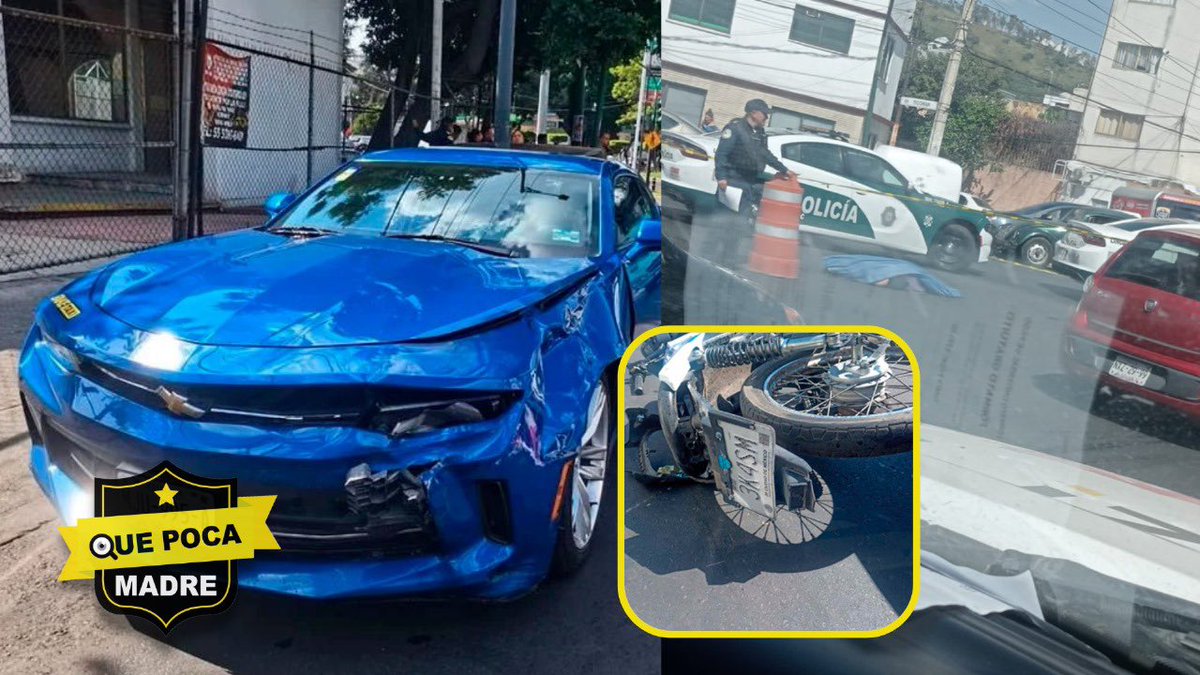 QuePocaMadre_Mx's tweet photo. MUJER BIKER PIERDE LA VIDA 💀🚨
Ayer, un automóvil deportivo impactó a una mujer que conducía una motocicleta en las inmediaciones de Lindavista, en Ticomán, #GAM, #CDMX. Cuerpos de emergencia arribaron a la zona. https://t.co/853vbn3A0M