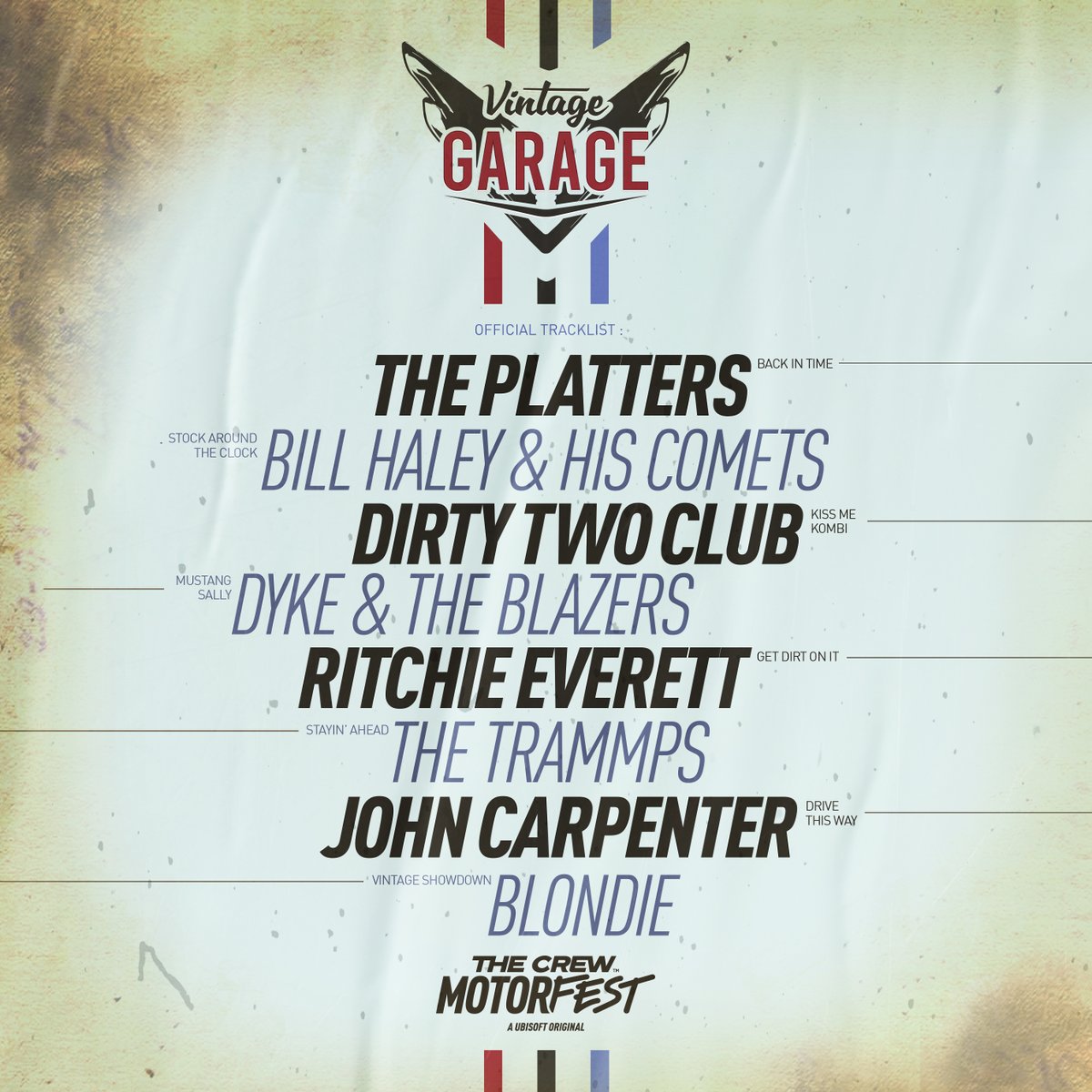 TheCrewGame's tweet image. Does time travel exist? In a way, yes, thanks to #TheCrewMotorfest's "Vintage Garage" playlist.