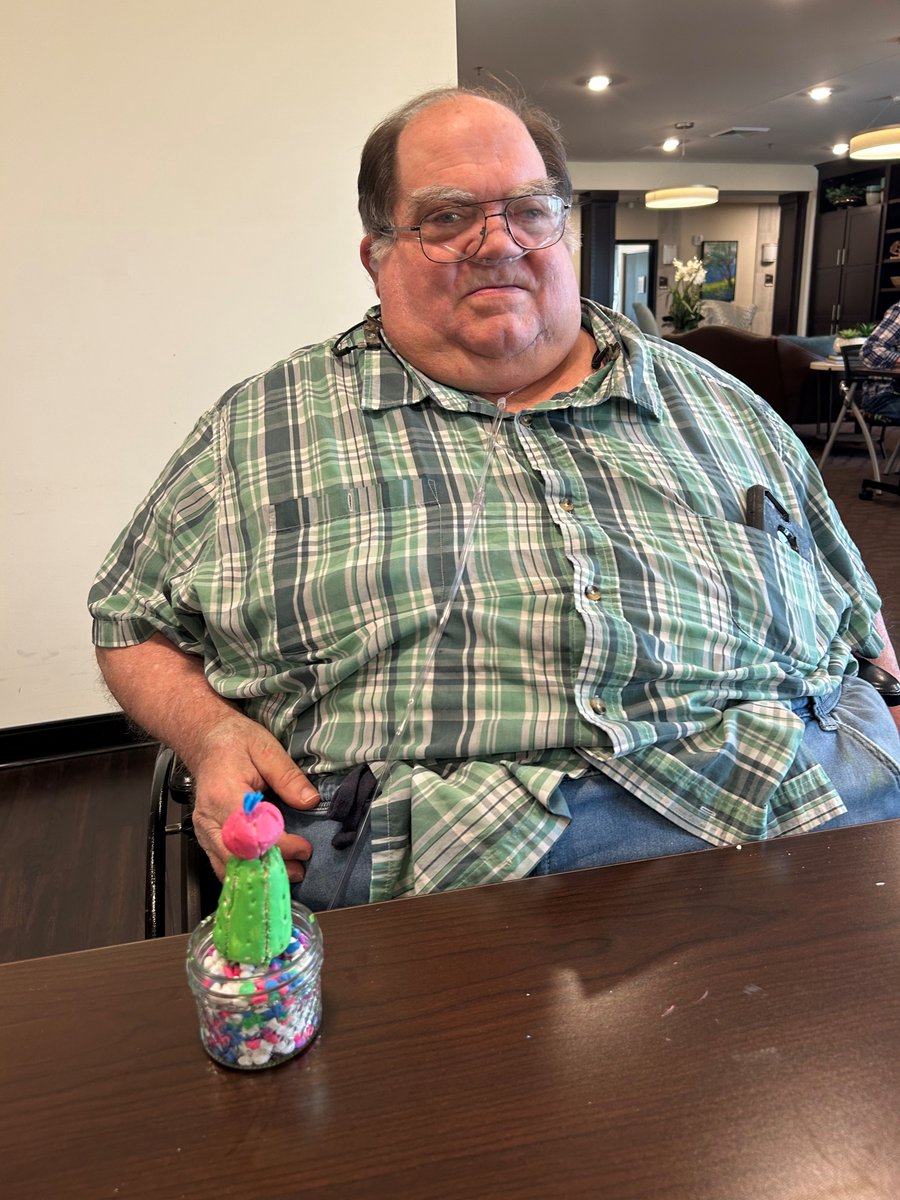 NorwichSprings's tweet photo. One of our crafts this week was sculpting these colorful cactuses out of air-dry clay! Our residents were thrilled with their finished projects 😁 🌵 🎨 

#SeniorLiving #ArtsandCrafts #LiveWithTrilogy https://t.co/a8QVhjQqct