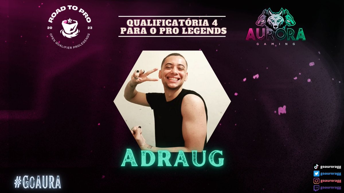 GoAuroraGG's tweet image. Começou a Segunda Etapa da última qualificatória ao #ProLegends! 🐺 
Para essa etapa, um spoiler. 👀

@adraaug vai com tudo para conquistar a vaga no ProLegends!  
Desejamos bons jogos!   

Você pode acompanhar e torcer em  
&amp;gt;&amp;gt; twitch. tv/adraug01 &amp;lt;&amp;lt;  

#GoAURA🐺