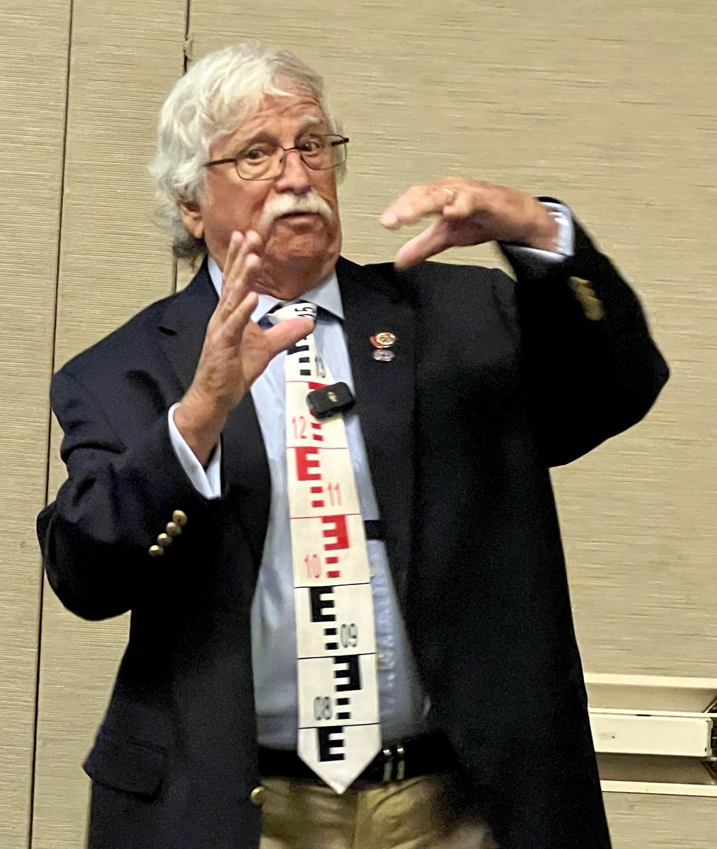Dave Doyle, Chief Geodetic Surveyor, Ret., and ⁦@geo_learn⁩ faculty, speaking on Geodesy at MO Surveyors Conf.