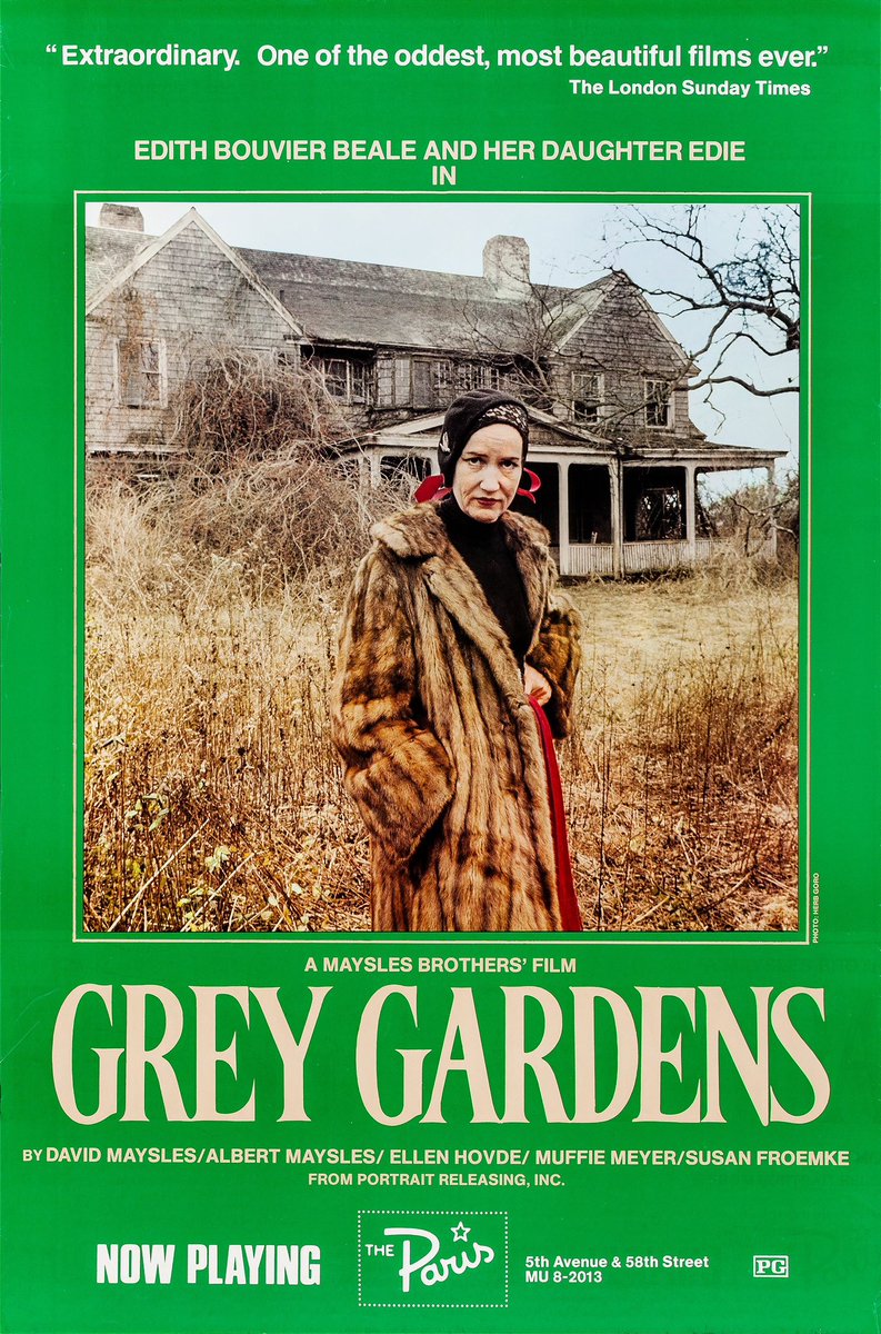 I was today years old when I discovered #GreyGardens the film based on the documentary #TheBealesOfGreyGardens

I might do a double feature today