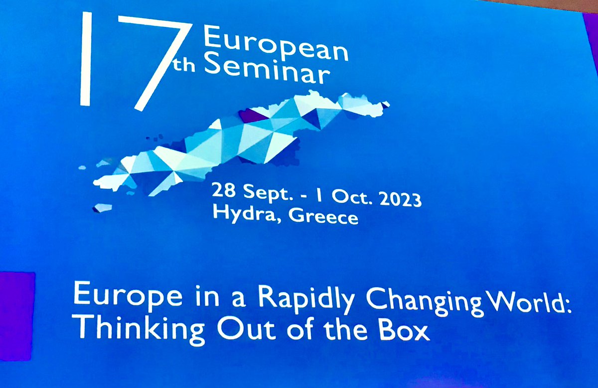 ElenLazarou's tweet photo. An #Hydra Saturday unlike the others. Thanks @eliamepgr for this very honest &amp; thought provoking exchange on economic security, climate policy &amp; democracy and for the opportunity to reconnect with so many dear friends and colleagues on this beloved island. https://t.co/IWDZD7hcJi