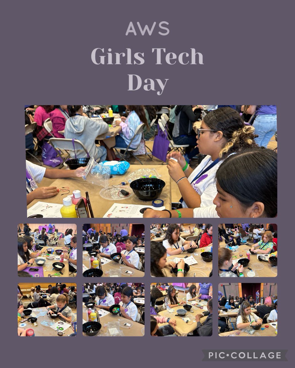 @JLSMS_Official @NickGrzeda @DLopez_Spanish 
Having fun with spin art 
#AWSincommunities #girlstechday #AWS