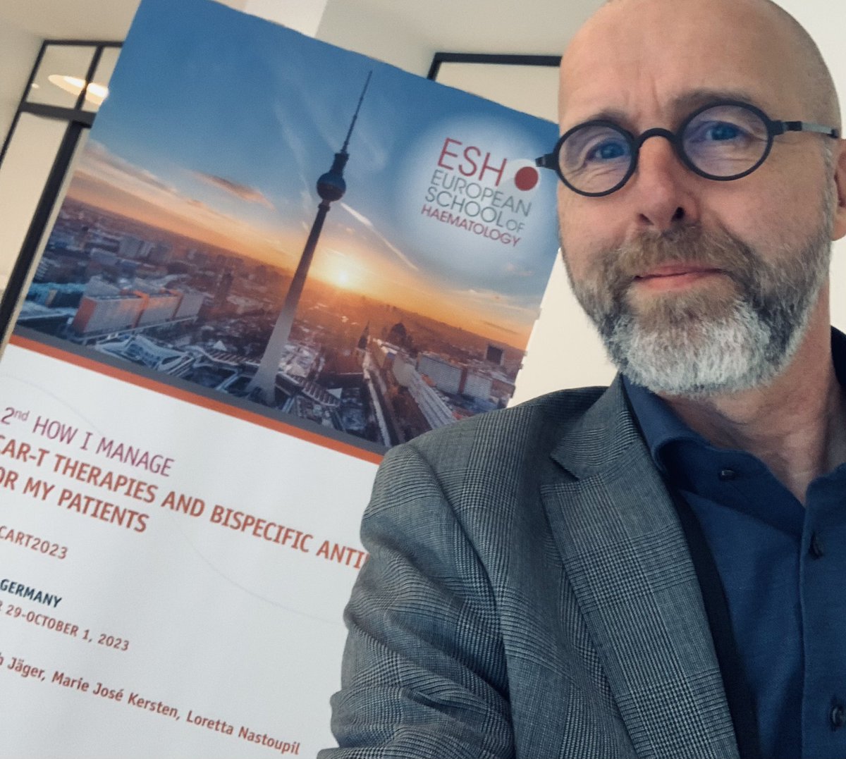 HansScheurer's tweet photo. Lots of learnings, good debates at #ESHCART2023 this weekend in Berlin. Highly appreciated to be invited to speak on behalf of the @MyelomaEurope (MPE) network and share the experiences of patients with bispecific antibody therapies and CAR-T. https://t.co/0vrTVIY328