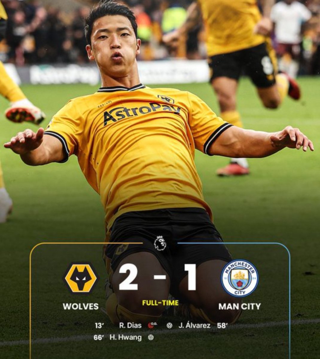 Aman_Rajpoot07's tweet image. English Premier League Update ⚽

A Big Upset by Wolves 🤯🤯

Wolves defeats Manchester City by 2-1 🤯😤. 

Manchester City lose the 1st game of the season. 

#englishpremierleague 
#manchestercityfc 
#wolvesfootball
#ManCity
