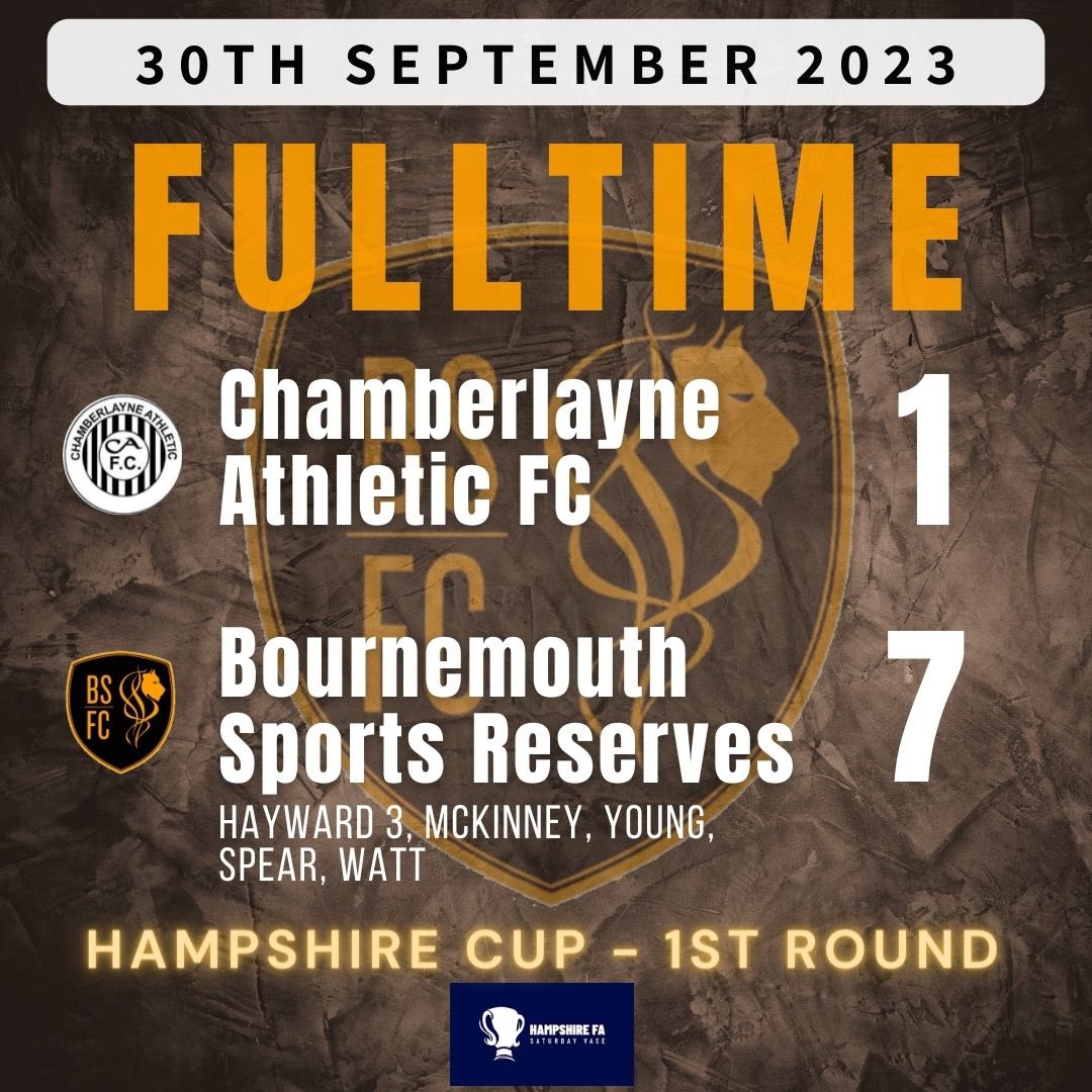 BmouthSportsFC's tweet photo. An away win for the Reserves and through to the next round of the Hampshire cup. https://t.co/giFctmslrP