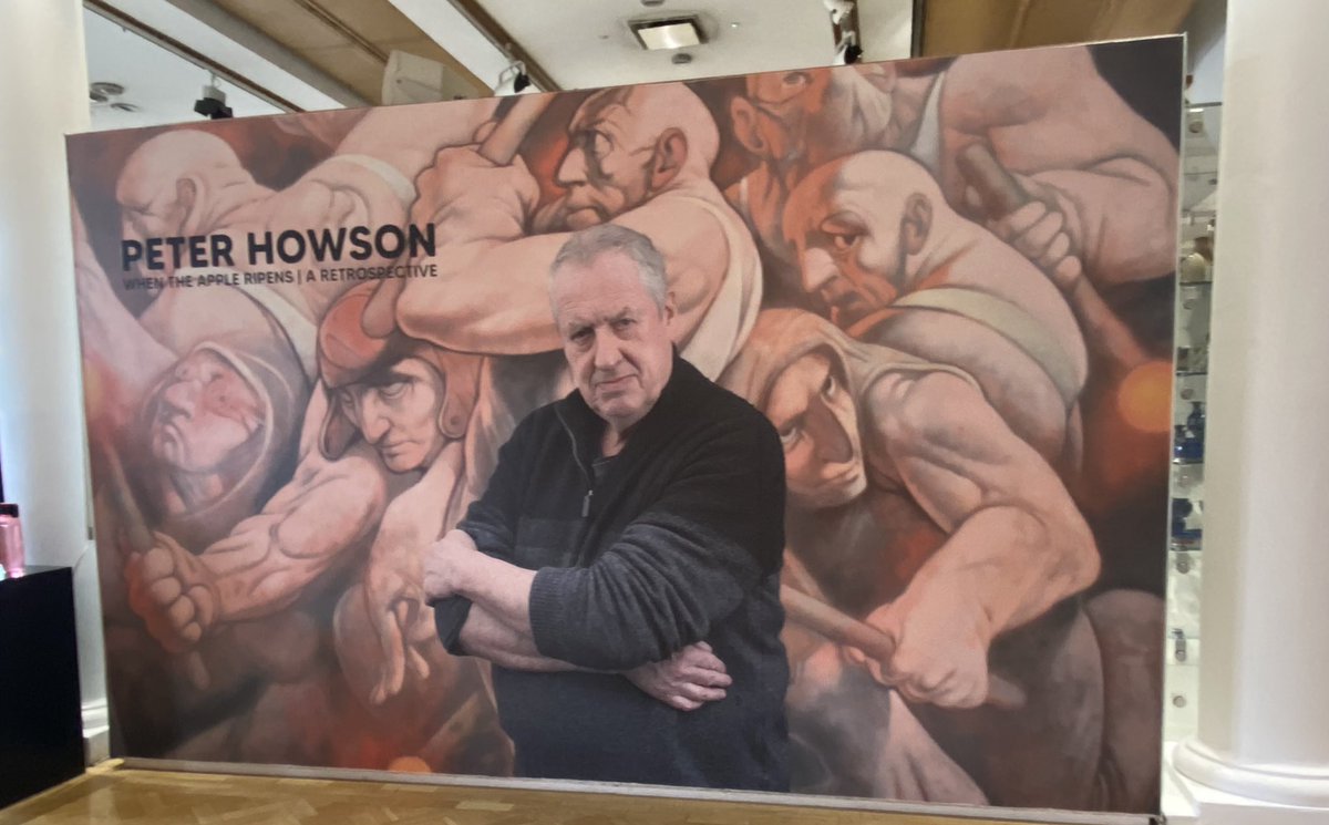 kizferguson's tweet image. A visit to the Peter Howson retrospective in Edinburgh today on its penultimate day. Highly emotive as expected. Very glad I made the trip through to see it #peterhowson #art #scottishart #figurativepainting #edinburgh #cityartscentre #painting #whentheappleripens #Scotland