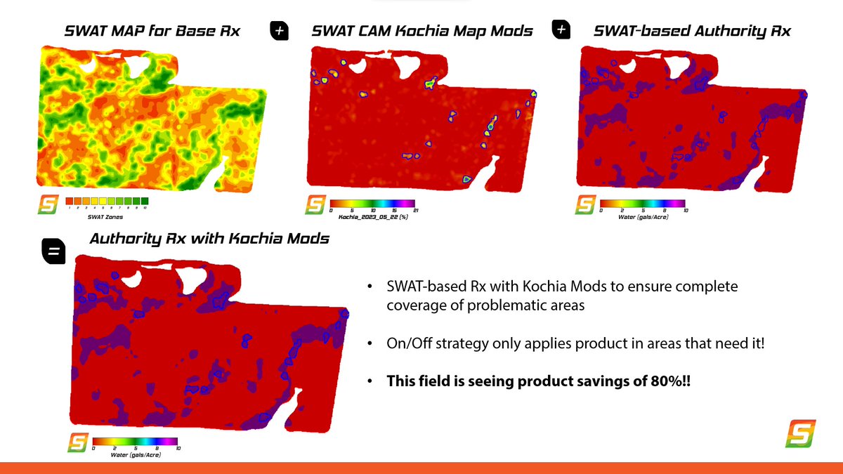 Making some On/Off Authority prescriptions based on @swatmaps! SWAT Agronomist @SeanBarath going the extra mile utilizing #SWATCAM Kochia maps to ensure total coverage of problem areas, while promoting HUGE SAVINGS!!