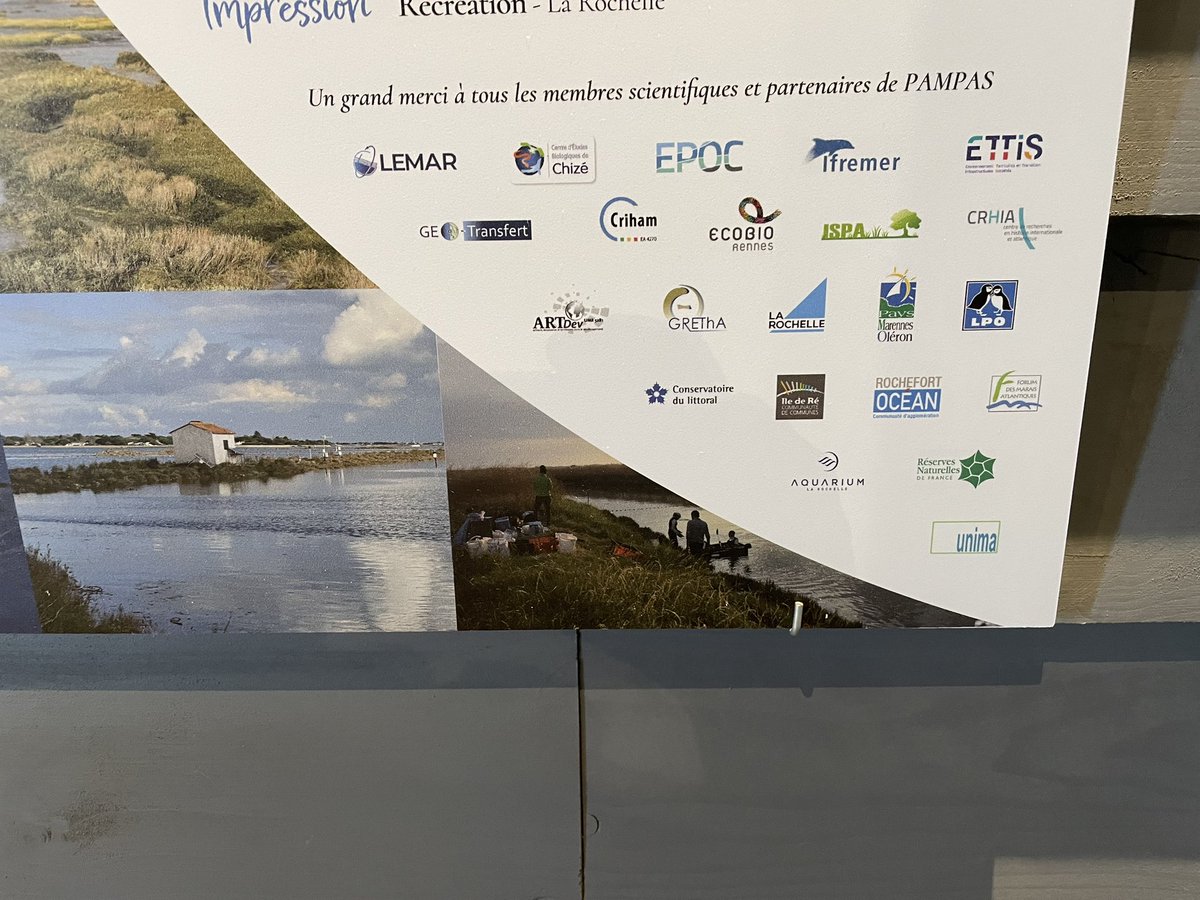 LIENSsCNRSULR's tweet photo. Lancement de l’Exposition #PAMPAS
à l’Ecomusée @iledere_17 
"#Patrimoine des #Marais #Littoraux : Quel devenir face à la #submersion ?" par les chercheurs, chercheuses et les partenaires du projet PAMPAS @LIENSsCNRSULR @Ifremer_fr @CEBC_ChizeLab @crhiam @littoral_cdl https://t.co/2zL2Dg4hdu