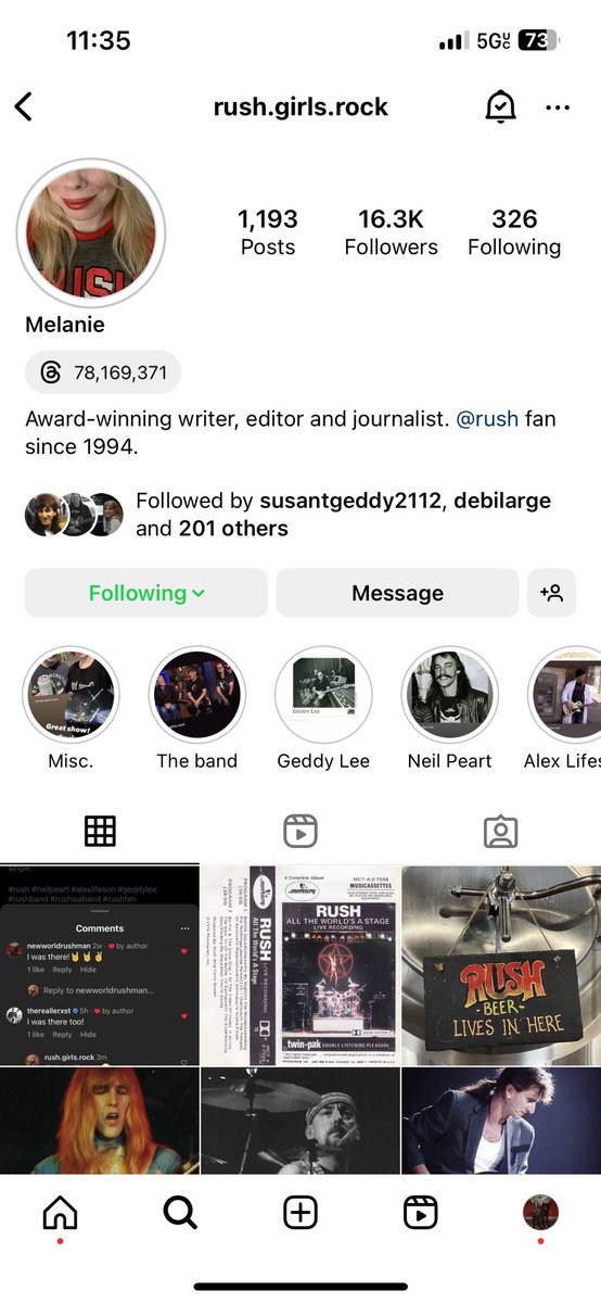 This was pretty cool. Look who commented on one of my comments on the Rush Girls Rock page on instagram. 😂😎✌️
@RushFamTourneys <a href="/_Rushfans/">Rushfans</a> <a href="/vivien2112/">Vivien</a>