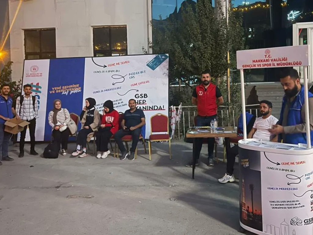 Gsb_Hakkarigm's tweet photo. İlimize yeni gelen üniversite öğrencileri için sosyal uyum standımızı kurduk ve öğrencilerimizi ağırlamaya başladık.
Hayatınızda yeni bir dönem başlarken, bizler tesis ve hizmetlerimizle her zaman yanınızda olacağız.
Hoş Geldiniz 🤗
#GSBHepYanımda
#gençlikmerkezleri
#gsbyurt https://t.co/Sd4MLD5XXC