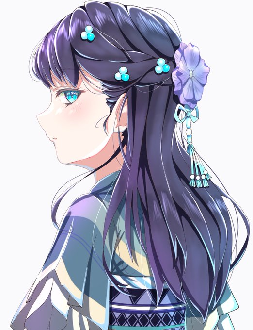 「青い眼 purple flower」のTwitter画像/イラスト(新着)｜8ページ目