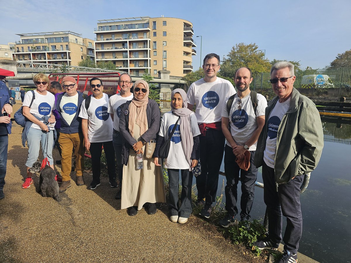 EastEnd_CAB's tweet photo. Our staff, volunteers and trustees walked 10km today for the Hackney Legal Walk to raise money for those struggling with the #CostOfLivingCrisis 
We have raised 75% of our target, please help us raise the remaining £300! This is a 100% donation policy!🩵👇
https://t.co/Z3n9DJ8u89 https://t.co/HFhM0m5yHa