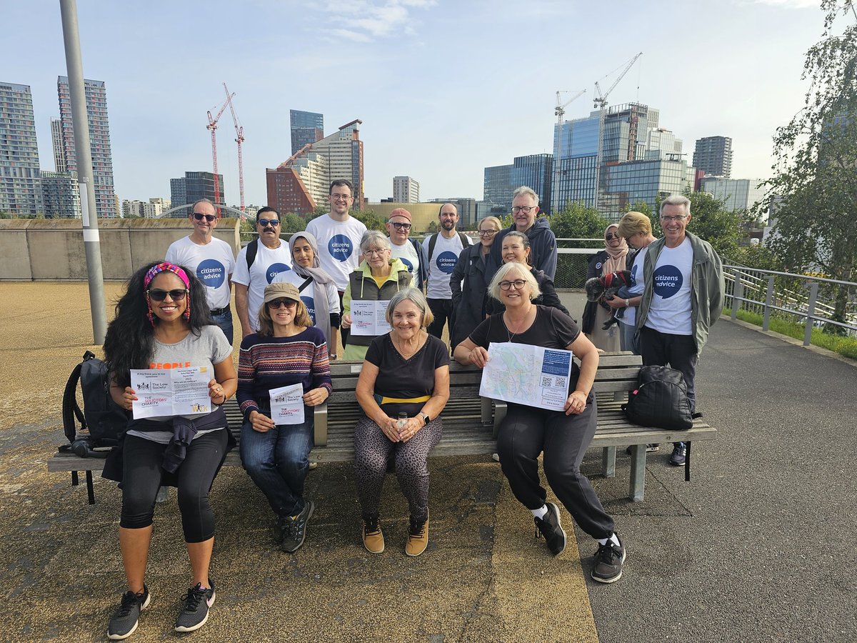 EastEnd_CAB's tweet photo. Our staff, volunteers and trustees walked 10km today for the Hackney Legal Walk to raise money for those struggling with the #CostOfLivingCrisis 
We have raised 75% of our target, please help us raise the remaining £300! This is a 100% donation policy!🩵👇
https://t.co/Z3n9DJ8u89 https://t.co/HFhM0m5yHa