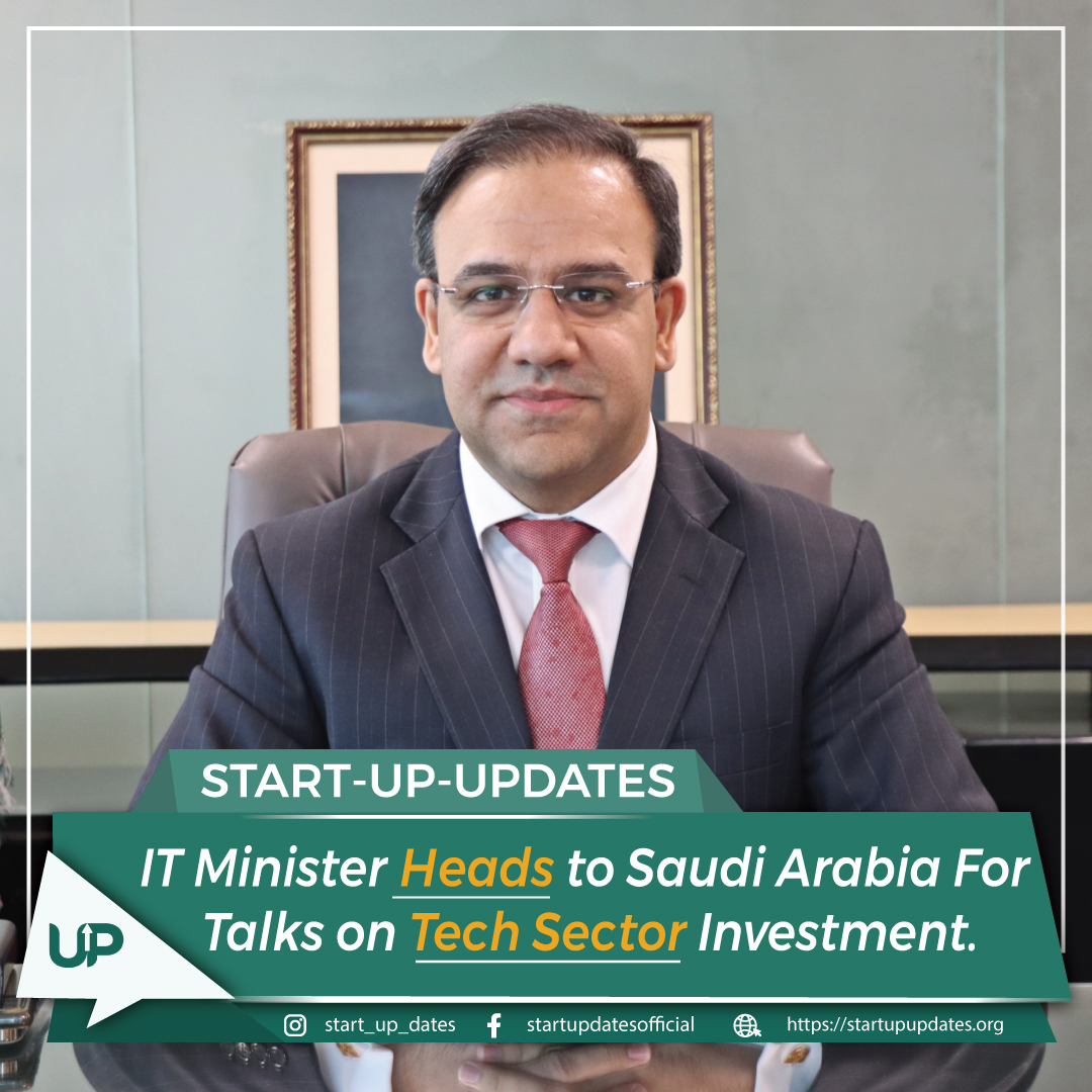 Start_Up_Dates's tweet photo. Caretaker IT Minister Umar Saif on Saturday left for an official visit to Saudi Arabia for talks on tech sector investment.
.
.
.
#startup #startupupdates #trending #latest #news #breakingnews #ITcompanies #Technology #illegal #politics #ImranRiazKhan #petrolprice #PakistanArmy https://t.co/kXS0CwexcM