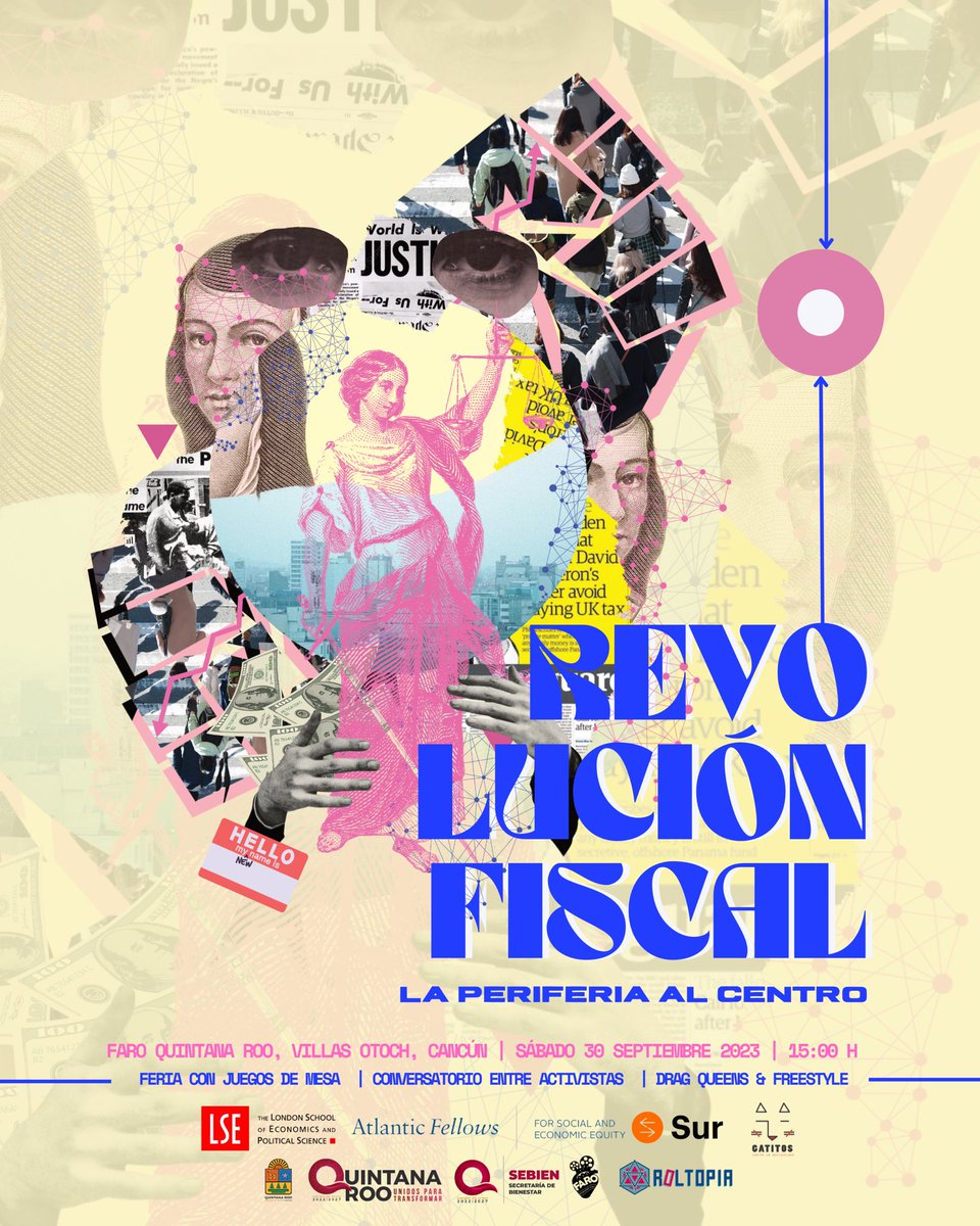 revfiscal's tweet photo. Si están en Cancún, vengan HOY a hacer la revolución fiscal. Vamos a dialogar, jugar y encontrarnos en FARO Quintana Roo. https://t.co/PAAYQNgNnj