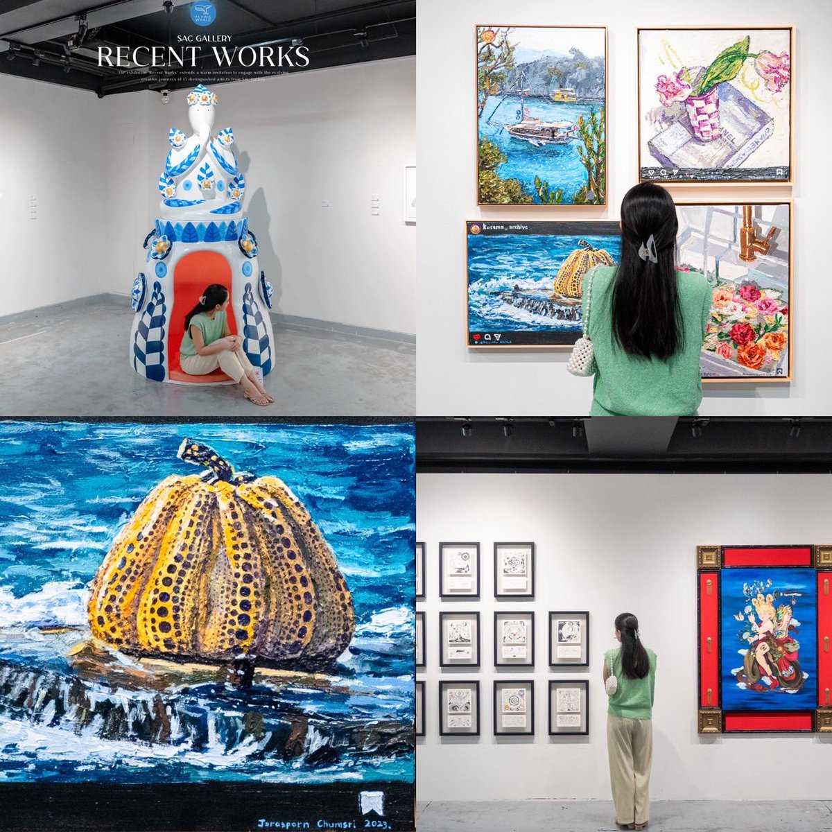 flyingwhalemag's tweet photo. Recent Works
โดย 15 ศิลปิน ได้แก่ ประทีป สุธาทองไทย, จรัสพร ชุมศรี, juli baker and summer, Tintin Cooper, กิติก้อง ติลกวัฒโนทัย, กรรณชลี งามดำรงค์, นรภัทร ศักดิ์อาธรทรัพย์ และ Gi-ok Jeon, Trevor Foster, วิภู ศรีวิลาศ, อ้อ สุทธิประภา, พิชัย พงศาเสาวภาคย์, ธนธร สรรพกิจจำนง, ปัณพัท เตชเมธากุล และ จิรัชยา พริบไหว

📍พิกัด: SAC Gallery ซอยสุขุมวิท 39, กรุงเทพ ฯ
 🗓ระยะเวลา: วันนี้ถึง 2 ธันวาคม 2566
 ⏰เวลา: 11.00 – 18.00 น. (ปิดวันอาทิตย์ และวันจันทร์)

https://t.co/GCkvUr2OAI