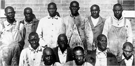 Image of African Americans indicted for participating in the Elaine, Arkansas riot that began on September 30th, 1919.