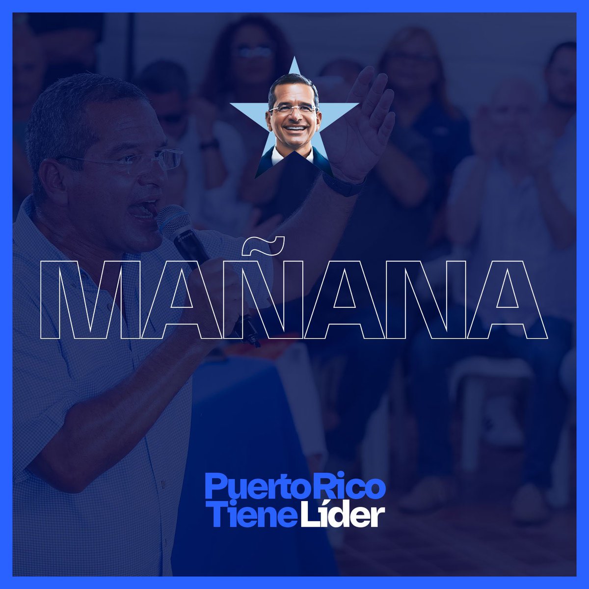 Para seguir enfocado en el progreso que tú esperas, en la obra que tú necesitas, en la justicia social que te mereces y en nuestra causa mayor, que es la estadidad, acompáñame mañana a la radicación de mi candidatura por la reelección en el Centro de Convenciones Pedro Rosselló.