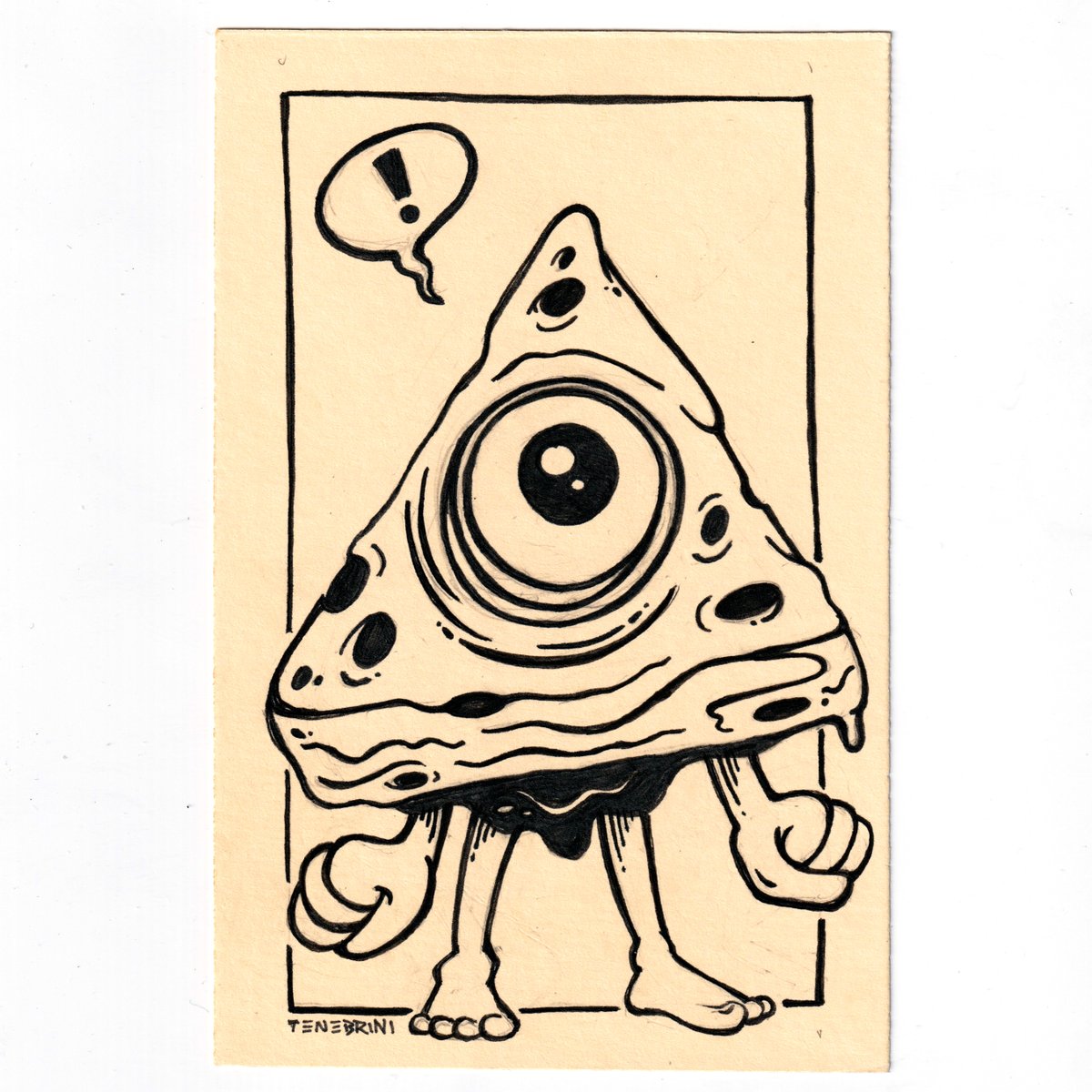tenebrini's tweet photo. Ink on Card
#T365-253 #ArtEveryDay