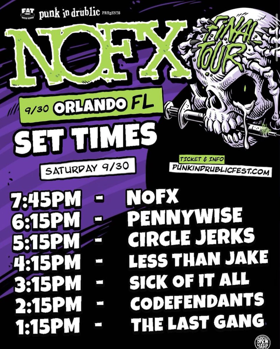 “I didn’t sell out son, I bought in” LETS GOO #NoFX #PunkInDrublic #FinalTour #LessThanJake #CircleJerks #Pennywise