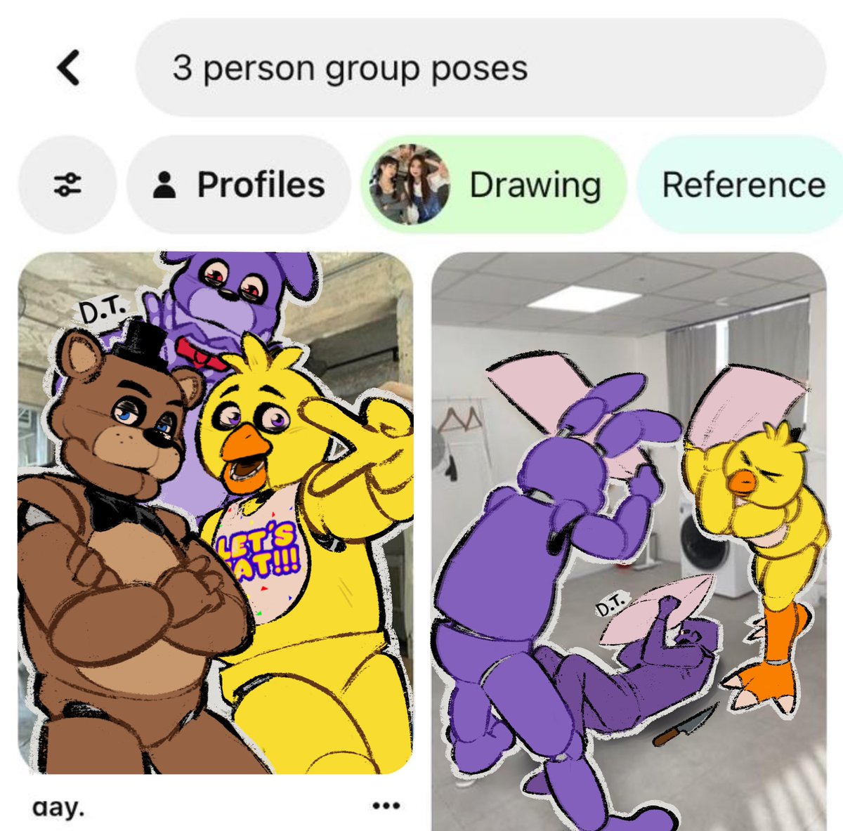 The gang being silly once more (I’m excited for the movie)
#fnaf #fivenightsatfreeddys #freddyfazbear #fnafbonnie #fnafchica #williamafton