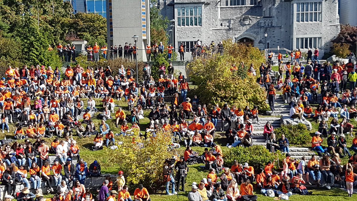 Big turnout today @UBC for National Day of Truth and Reconciliation.