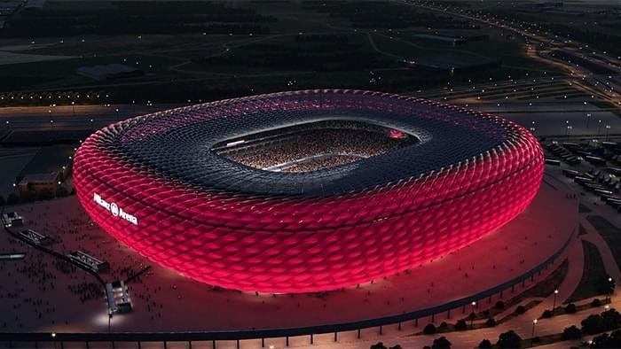 anasmoulichi's tweet photo. جميل 🇲🇦🏟️|  الشركة الألمانية المسؤولة عن تغطية ملعب الرباط الجديد، هي نفس الشركة التي قامت بتغطية ملعب بايرن ميونيخ أليانز أرينا.

▪️الملعب سيكون له سقف وغلاف خارجي يمكن تغيير ألوانه ليلاً باستخدام أضواء LED، https://t.co/KE784QfNfV