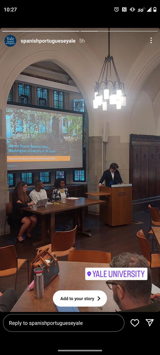 Agradecida por esta gran experiencia en Yale University ( guest en la Tercera jornada del programa Iberian nights Fall 2023).